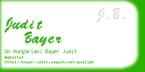 judit bayer business card
